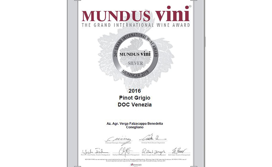 Mundus Vini Certificate _ Silver Medal